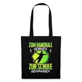 Handballer Spruch Sport Handball Geschenk Kinder - Stoffbeutel - Schwarz - Vorne