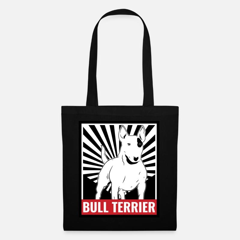 Bullterrier - Stoffbeutel - Schwarz