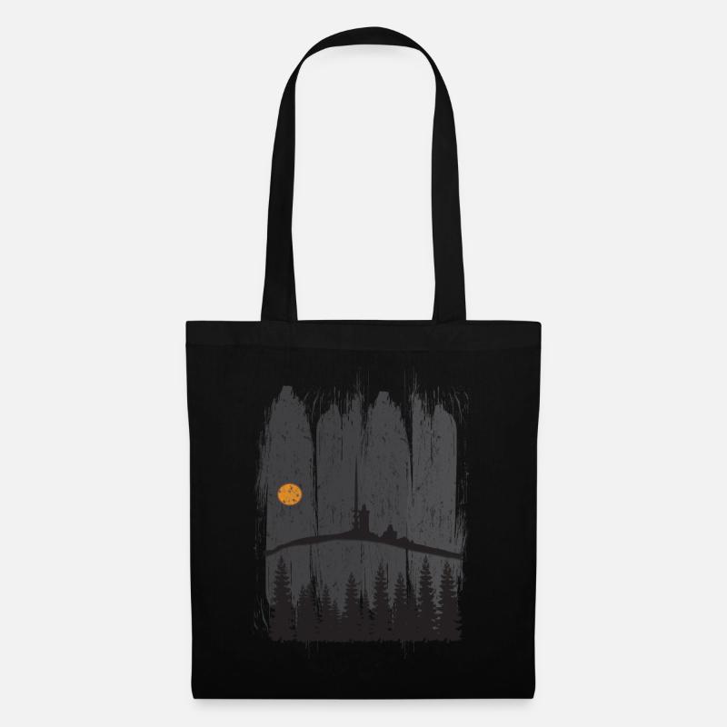 Harz Style - Brocken Wald Wandern Geschenk - Stoffbeutel - Schwarz