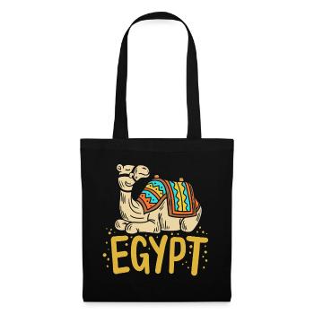 Ägypten Ägypter Kamel - Stoffbeutel - Schwarz - Vorne