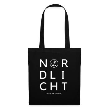 Nordlicht Anker Moin Ihr Spacken Nordisch - Stoffbeutel - Schwarz - Vorne