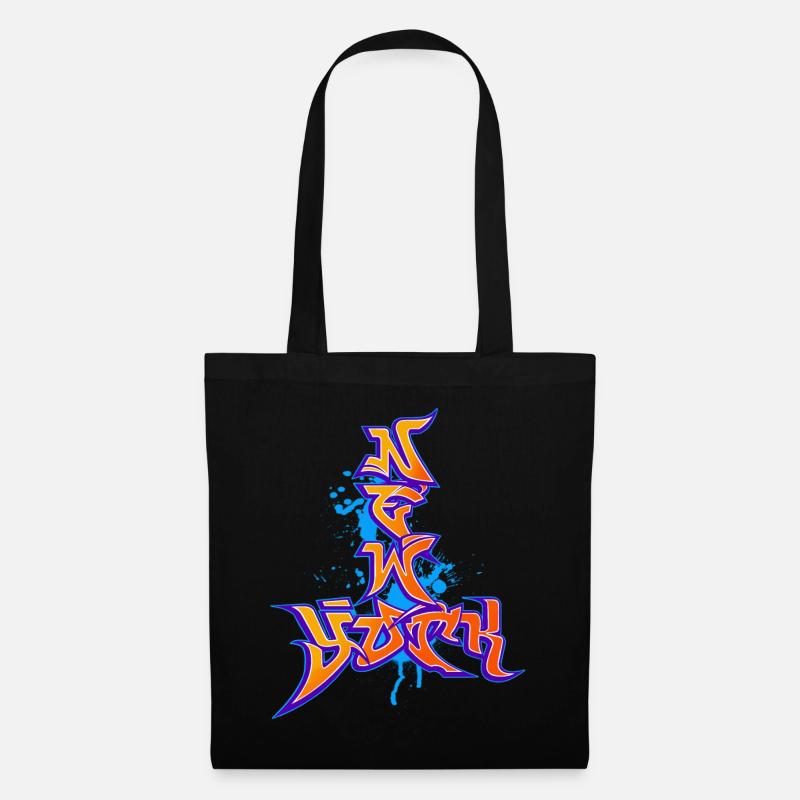 Graffiti de New York - Sac en tissu - noir