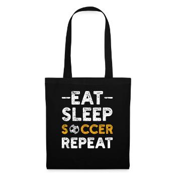 Football Sport Football footballeur - Sac en tissu - noir - Devant