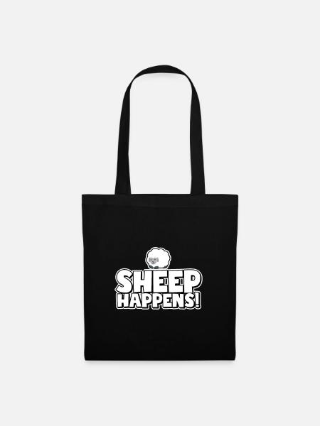 Sheep happens! - Tote Bag - black