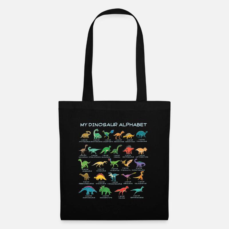 Dinosaurus all types - Tote Bag - black