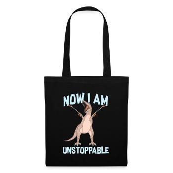 Dinosaur unstoppable - Tote Bag - black - Front