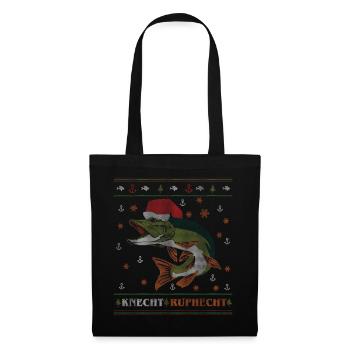 Knecht Ruphecht Ugly Christmas Sweater - Stoffbeutel - Schwarz - Vorne