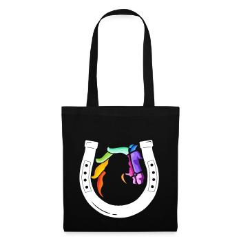 Rainbow Receiver Horseshoe - Tote Bag - black - Front