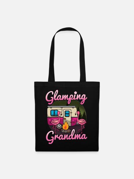 Glamping Camping - Stoffbeutel - Schwarz