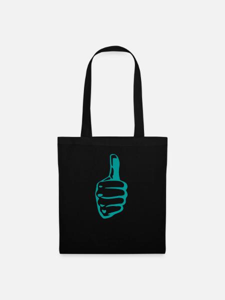 Thumbs up - Stoffbeutel - Schwarz
