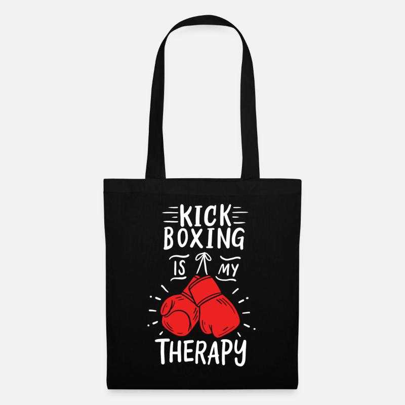 Kickboxing kickboxer - Tote Bag - black