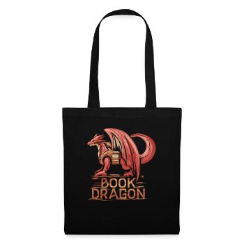 Book Dragon not a Worm - Books Drache Adventure - Tote Bag - black - Front