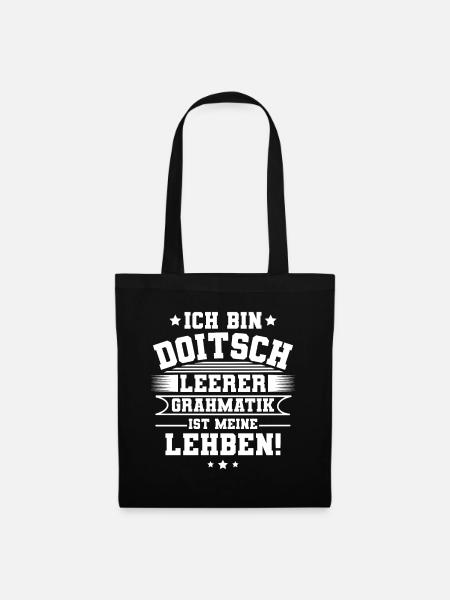 Deutschlehrer - Stoffbeutel - Schwarz