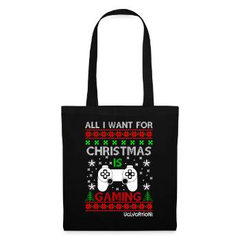 All I want for Christmas is gaming #1 - Tote Bag - black - Front