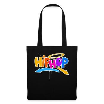 Hip Hop - Stoffbeutel - Schwarz - Vorne