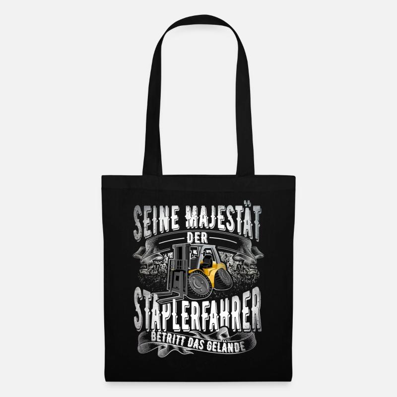 Staplerfahrer - Stoffbeutel - Schwarz