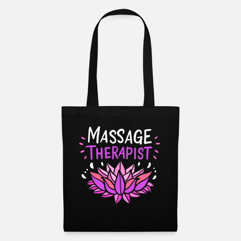 Masseur Massage - Stoffbeutel - Schwarz