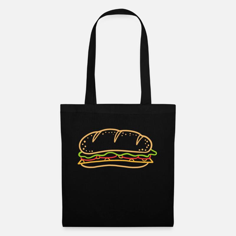 Sandwich - Stoffbeutel - Schwarz