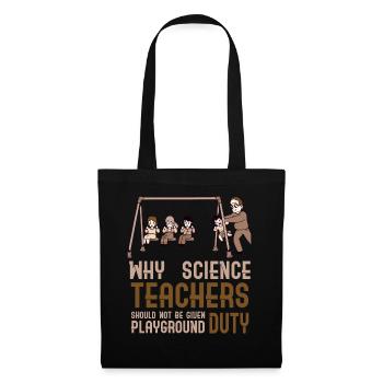 Professeur de sciences naturelles Blague Brown - Sac en tissu - noir - Devant