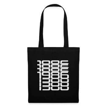 1986 Stack Digits Pattern - Tote Bag - black - Front