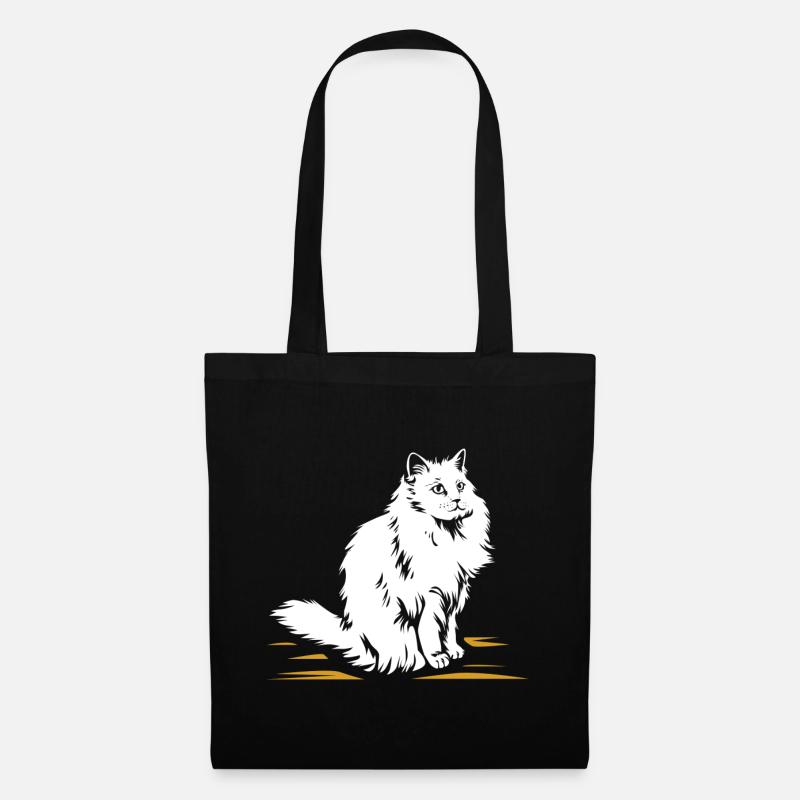Ragdoll-Katze - Stoffbeutel - Schwarz