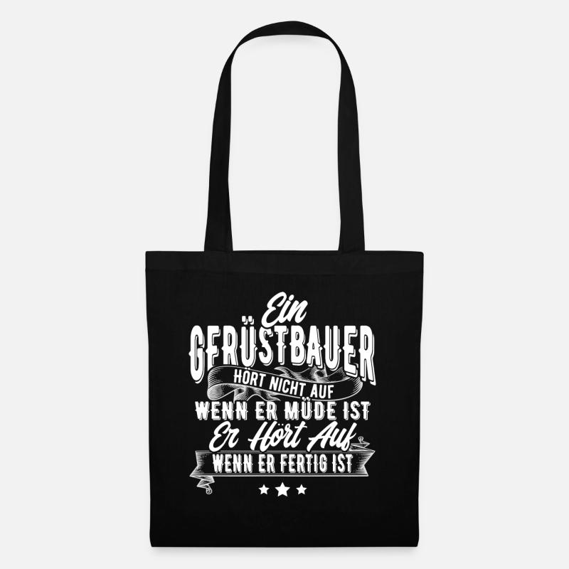 Gerüstbauer - Stoffbeutel - Schwarz