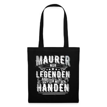 Maurer - Stoffbeutel - Schwarz - Vorne