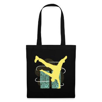 Breakdancer hip hop - Tote Bag - black - Front