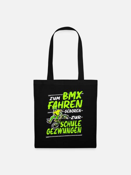 Zum BMX Fahren Geboren BMX Fahrrad Kinder Geschenk - Stoffbeutel - Schwarz