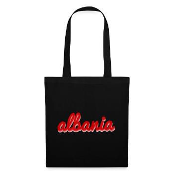 Albania Albanien - Stoffbeutel - Schwarz - Vorne