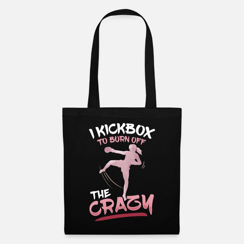 Kickboxing Kickboxer - Tote Bag - black