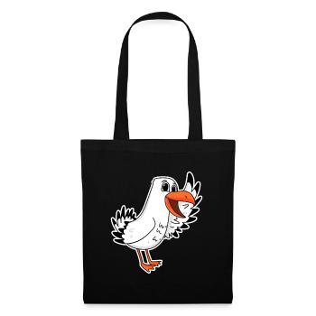 Mouette mer - Sac en tissu - noir - Devant