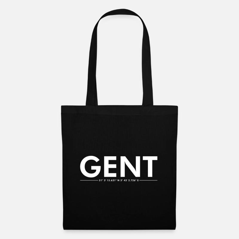 Ghent coordinates - Tote Bag - black