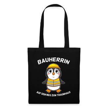 Bauherrin - Stoffbeutel - Schwarz - Vorne