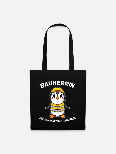Bauherrin - Stoffbeutel - Schwarz