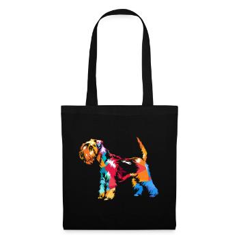Lakeland Terrier Chien - Sac en tissu - noir - Devant