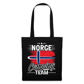 L'équipe de camping de Norvège - Sac en tissu - noir - Devant