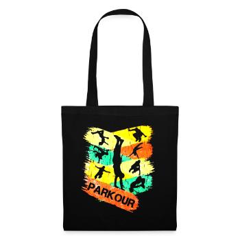 Idée de cadeau pour le Parkour Freerunning - Sac en tissu - noir - Devant