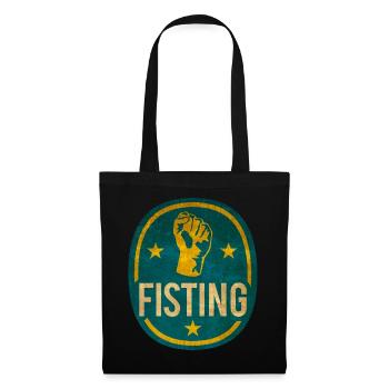 fisting logo t-shirt design XXX sex porn gift idea - Sac en tissu - noir - Devant