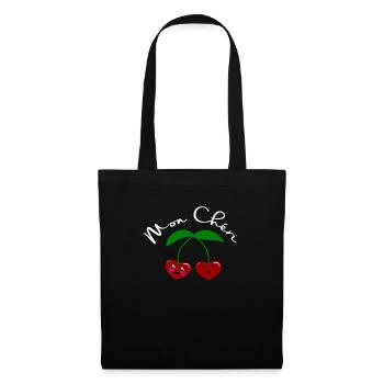 Mon Chéri Cherries In Love - Tote Bag - black - Front