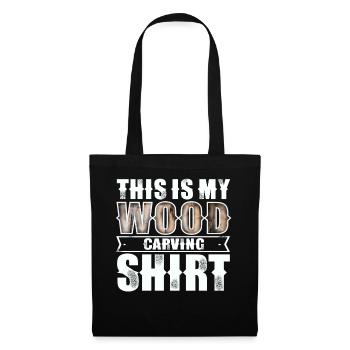 Wood carving - Tote Bag - black - Front