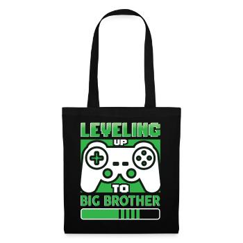 Leveling Up To Big Brother - Tote Bag - black - Front