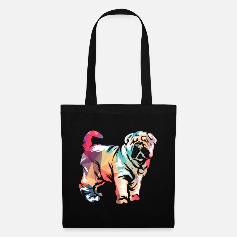 Shar Pei - Stoffbeutel - Schwarz