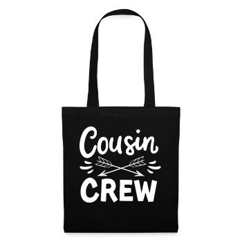Cousin Crew - Stoffbeutel - Schwarz - Vorne