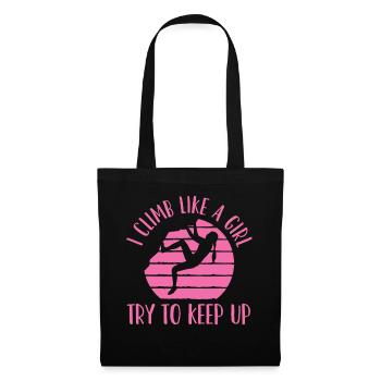 Climbing, Bouldering - Tote Bag - black - Front
