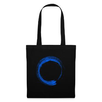 Circle Design Brush Blue - Tote Bag - black - Front