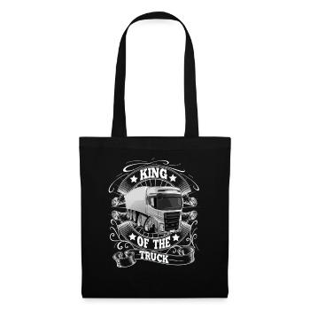 Chauffeur de camion King - Sac en tissu - noir - Devant