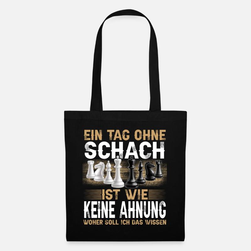 Schach - Stoffbeutel - Schwarz
