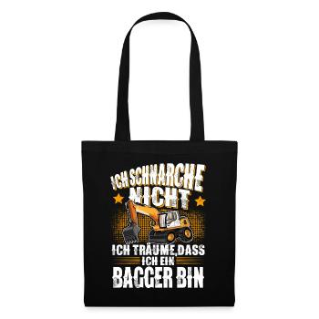Bagger - Stoffbeutel - Schwarz - Vorne