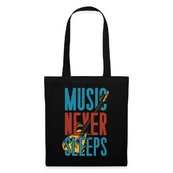 Vintage Rock Guitar Guitarist Electric Guitar Bassist - Tote Bag - black - Front